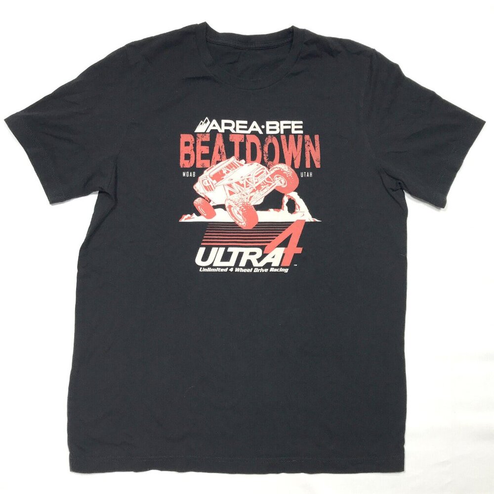 Area BFE Beatdown Ultra 4 Racing Shirt Mens Medium Moab Utah Rock Crawler Tee